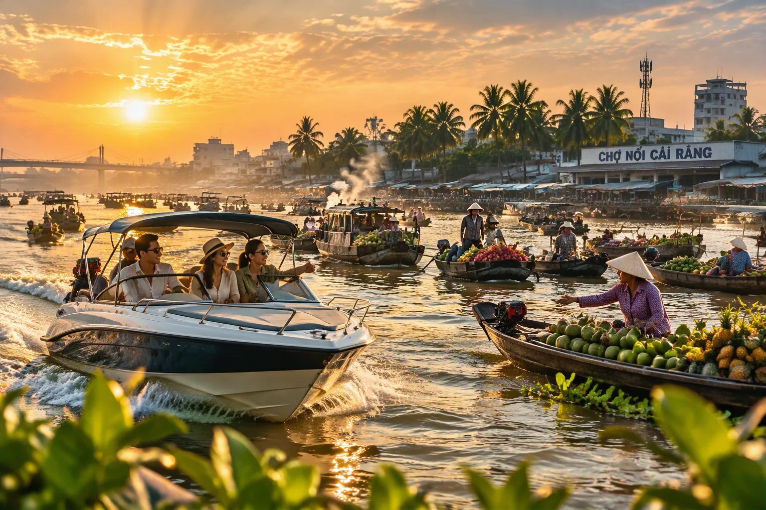 Tour du lịch Chợ Nổi Cái Răng Cần Thơ